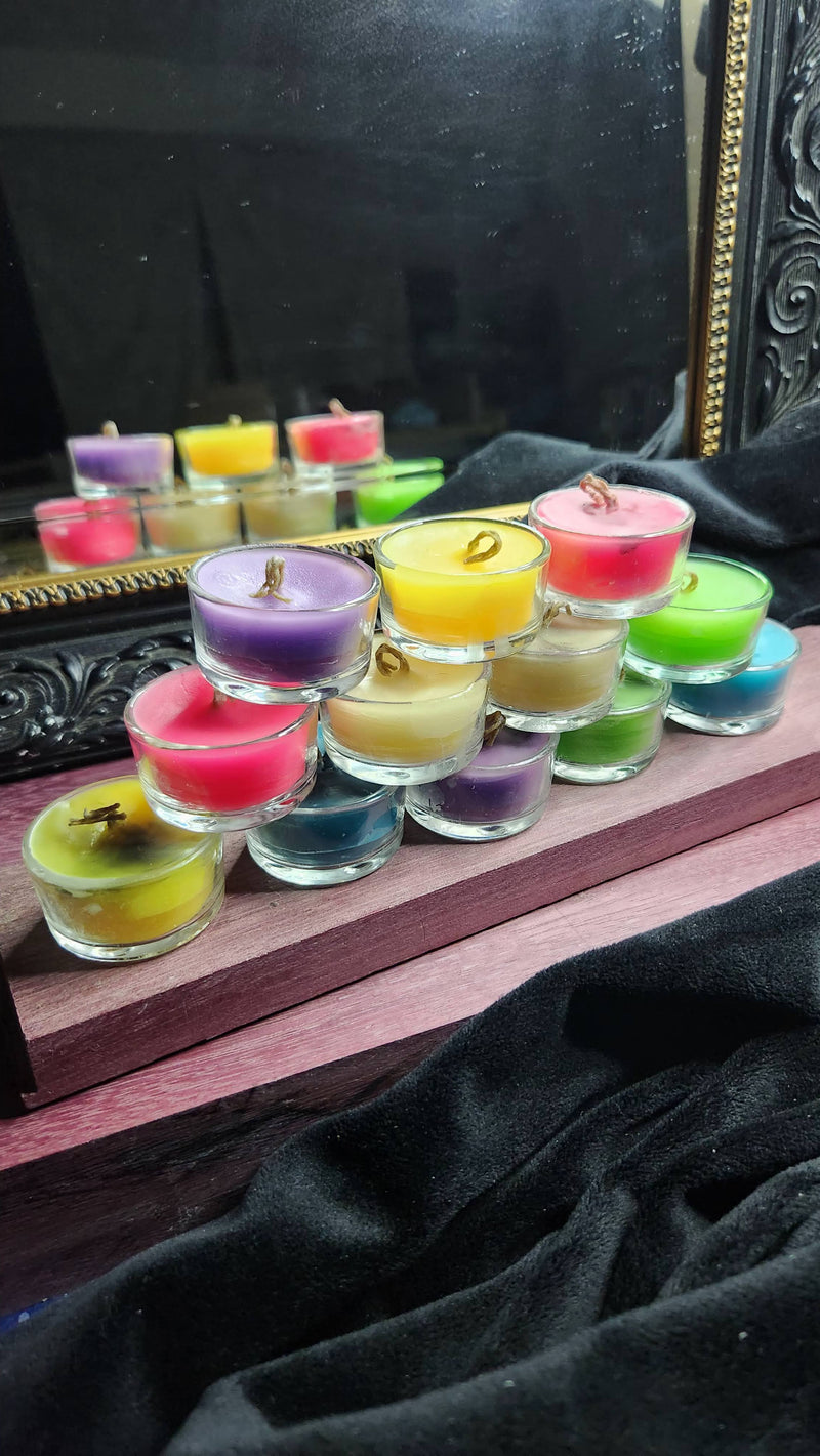 Glow In The Dark Beeswax Tealight Candles
